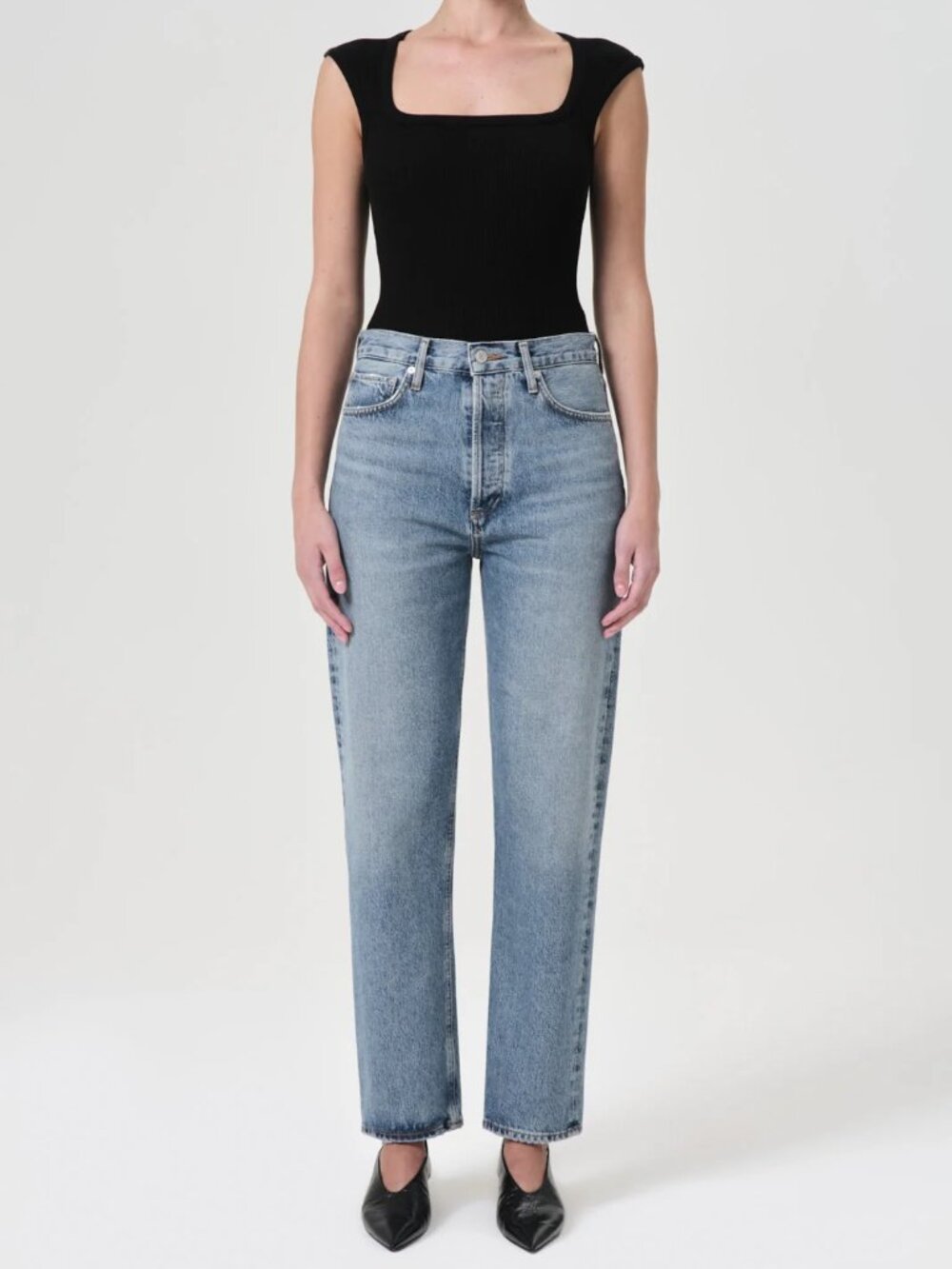 90's Pinch Waist High Rise Straight in Navigate 24